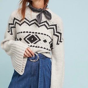 Anthropologie Geometric Sweater Medium